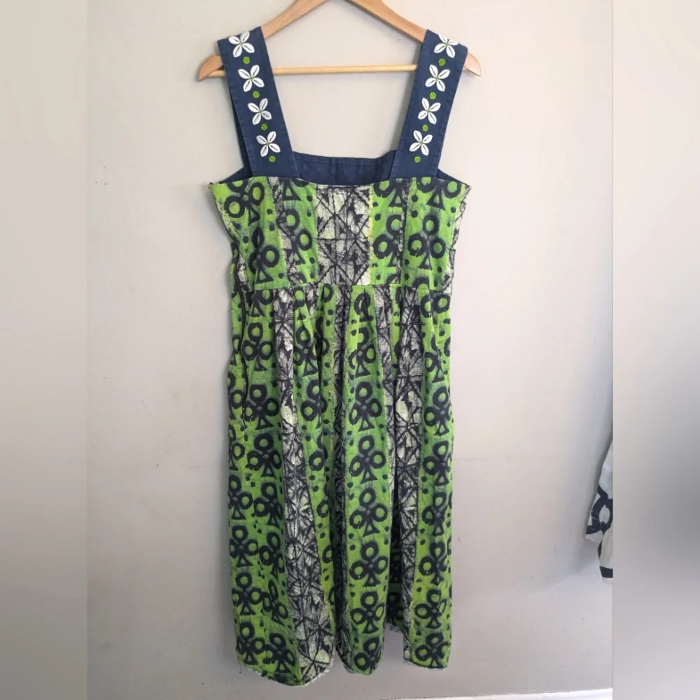 Autumn Adeighbo Green Printed Clover Floral Dress Size 12